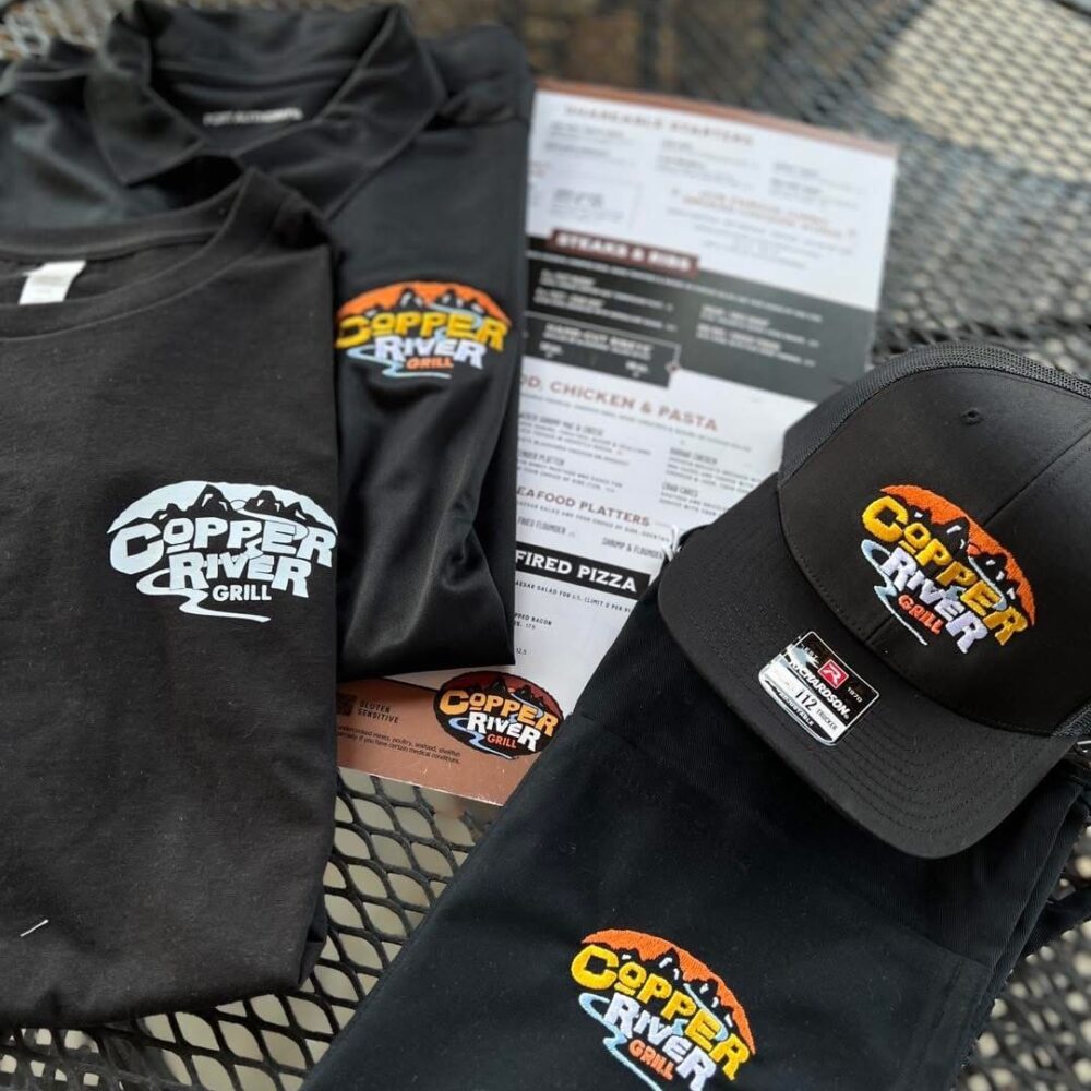 Custom embroidered hat for Copper River Grill in Boiling Springs, SC. (2025)